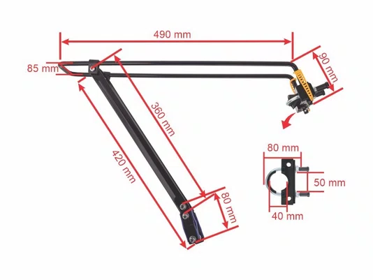 Bagageiro Kalf Flex Articulado KF405