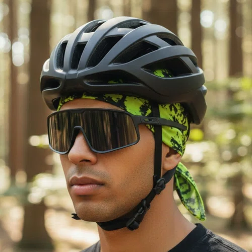 Bandana NTK Modelo Grafite Verde Neon com Preto