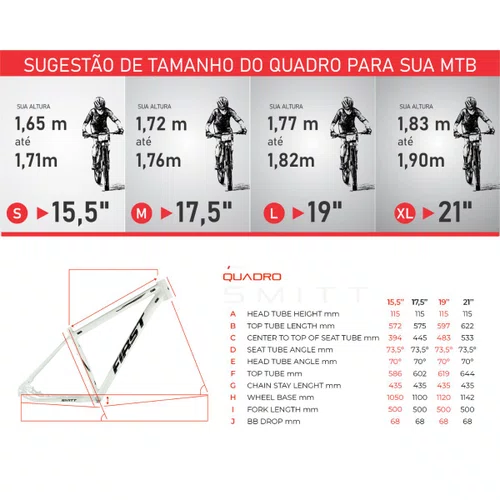 Bicicleta First Aro 29 Smitt Feminina 21v Freio Disco Azul Claro com Preto Tam 15,5