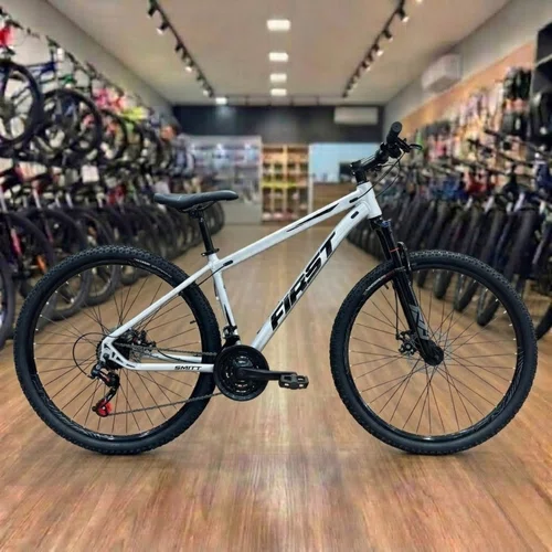 Bicicleta First Aro 29 Smitt 21v Freio Disco Cinza com Preto tam 17,5