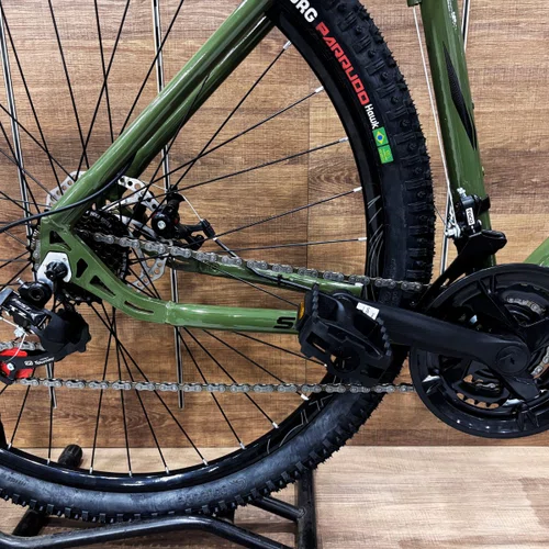 Bicicleta First Aro 29 Smitt 21v Freio Disco Verde Militar Tam 17,5