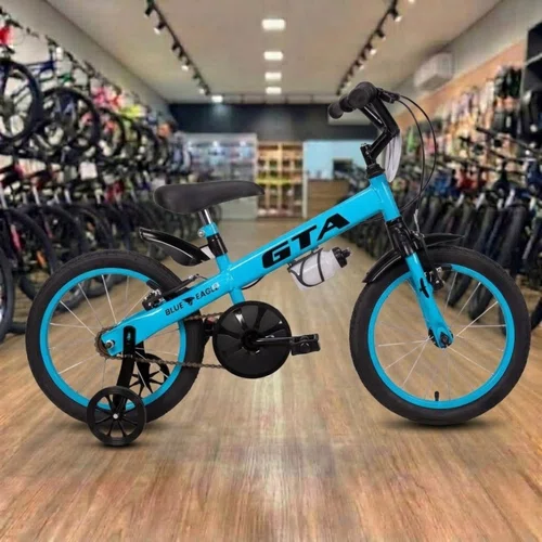 Bicicleta GTA aro 16 Infantil Azul com Preto