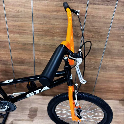 Bicicleta GTA Aro 20 BMX Flip Preto com Laranja