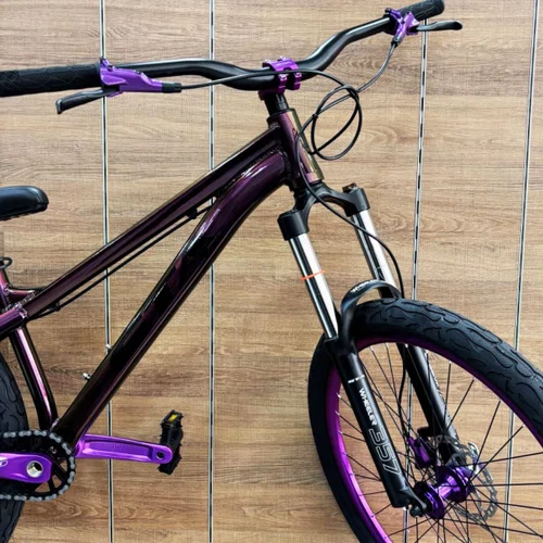 Bicicleta GTA Aro 26 Freeride Gravity Single Violeta Galático