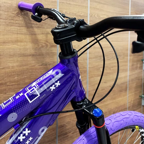 Bicicleta GTA Aro 26 Rebel Freeride 21v Freio Disco Roxo
