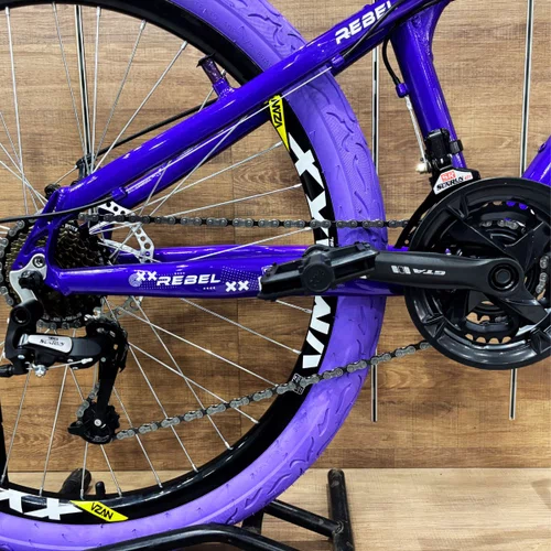 Bicicleta GTA Aro 26 Rebel Freeride 21v Freio Disco Roxo