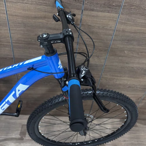 Bicicleta GTA Aro 29 Start 21v Freio Disco Azul com Branco Tam 17