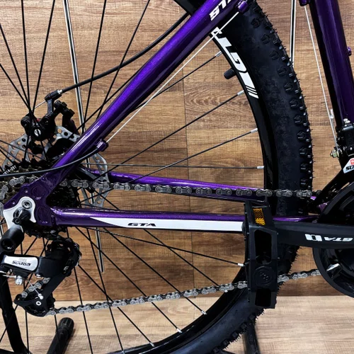 Bicicleta GTA Aro 29 Start 21v Freio Disco Roxo Tam 17