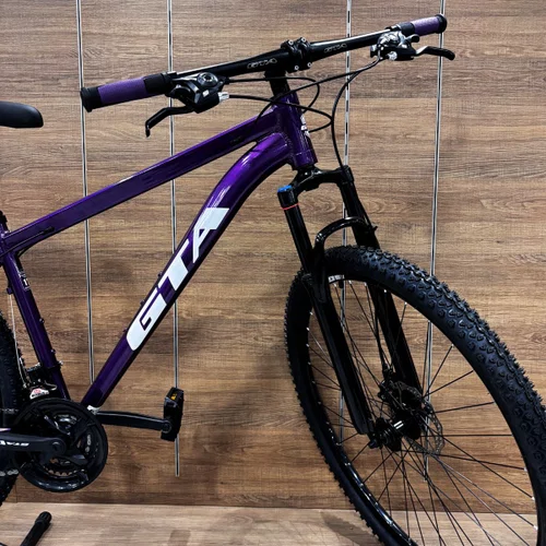 Bicicleta GTA Aro 29 Start 21v Freio Disco Roxo Tam 17