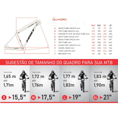 Bicicleta GTA Aro 29 Start 21v Freio Disco Roxo Tam 17