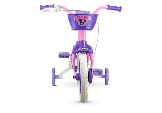 Bicicleta Nathor Aro 12 Cat Rosa com Lilás