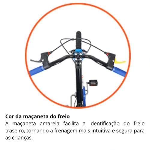 Bicicleta Nathor Aro 16 Extreme Laranja