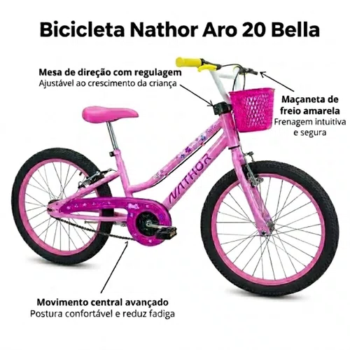 Bicicleta Nathor Aro 20 Bella