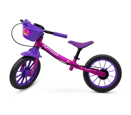 Bicicleta Nathor Balance Bike Feminina Rosa