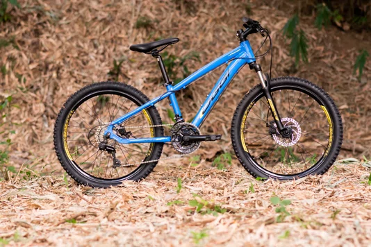 Bicicleta Oggi Aro 24 Hacker 21v Freio a Disco Azul