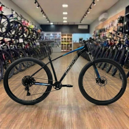 Bicicleta Oggi Aro 29 7.0 Shimano Cues 9v Preto com Azul Tam 15,5