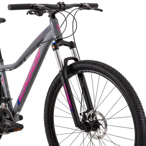 Bicicleta Oggi Aro 29 Float Sport 21v Freio Disco Grafite com Pink e Azul