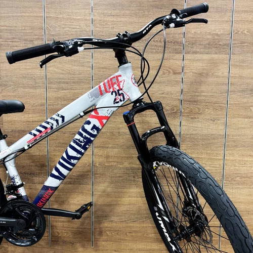 Bicicleta Viking Aro 26 Dirt Jtuff25 21v Freio Disco Prata Com Azul