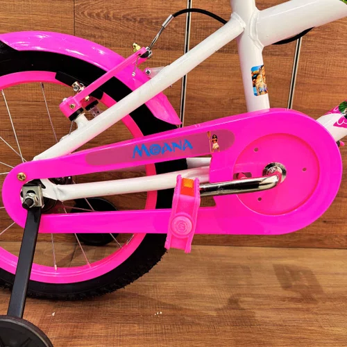 Bicicleta Wendy Aro 16 Feminina com Cesta Branco com Rosa