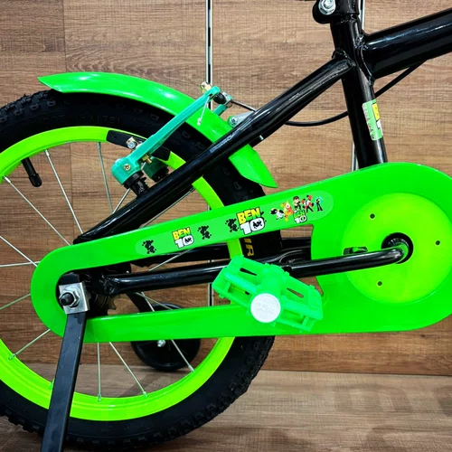 Bicicleta Wendy aro 16 Masc Preto com Verde