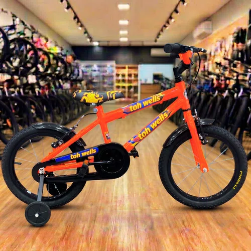 Bicicleta Wendy Aro 16 Masculino Laranja Neon