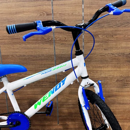 Bicicleta Wendy Aro 20 Masculino Branco com Azul