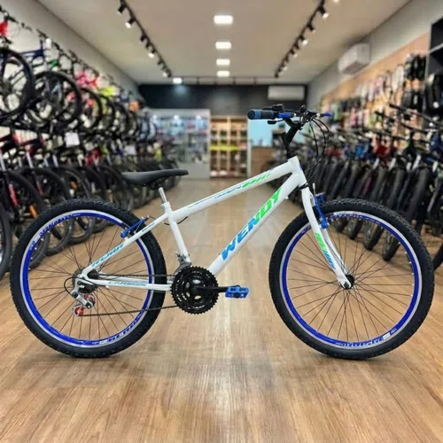 Bicicleta Wendy Aro 20 Masculino Branco com Azul