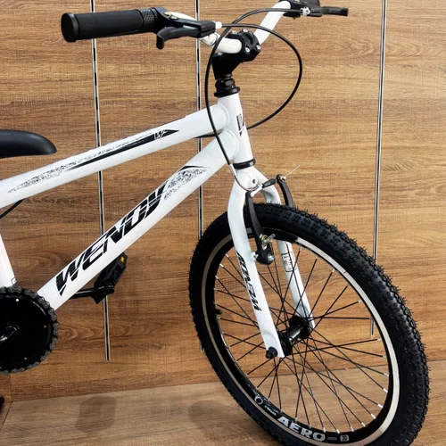 Bicicleta Wendy Aro 20 Masculino Branco com Preto
