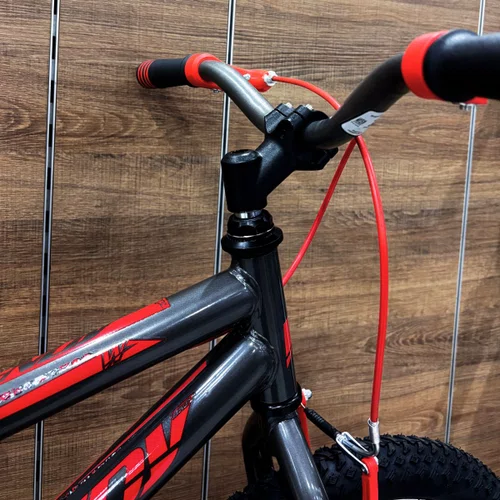 Bicicleta Wendy Aro 20 Masculino Grafite com Vermelho