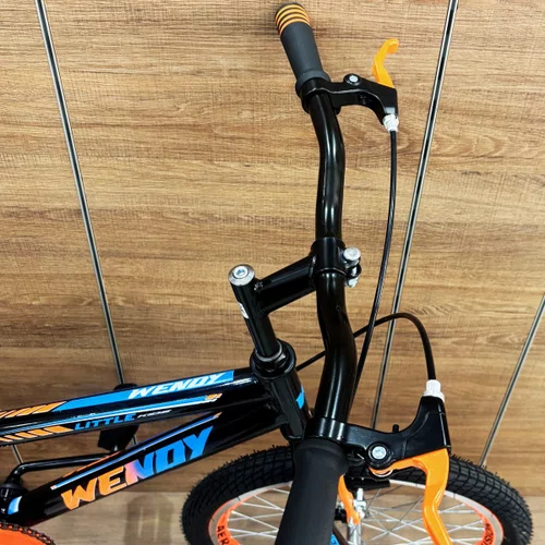 Bicicleta Wendy Aro 20 Masculino Preto com Laranja