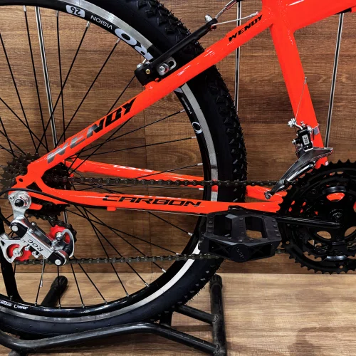 Bicicleta Wendy Aro 26 18 Marchas Rebaixado Laranja Neon