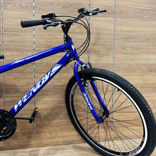 Bicicleta Wendy Aro 26 18 Marchas Rebaixado Azul