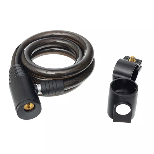 Cadeado Chave Grosso aço Preto com Suporte e chaves 12mm x 1000mm