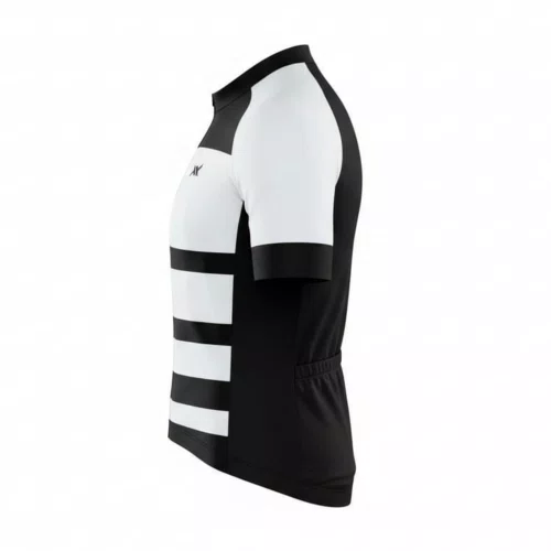 Camisa Ciclismo Mattos Racing Summit Branco com Preto Tam G