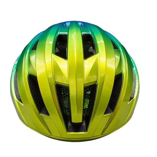Capacete GTA InMold Road Z9 Verde com Amarelo tam 55/58