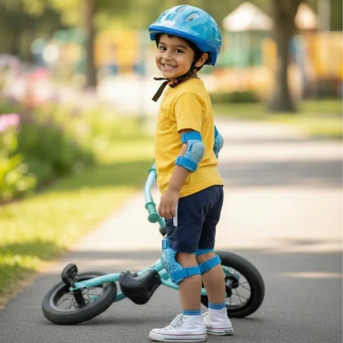 Kit Proteção Capacete Joelheira Cotoveleira Shark Azul