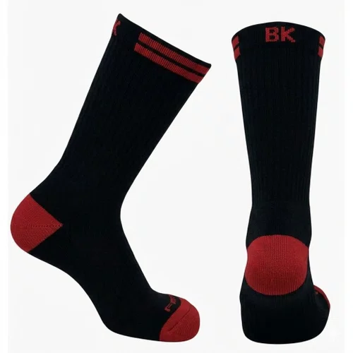 Meia Ciclismo Fabrica De Meias FMCL011 Bk Preto Com Vermelho Tam 34/39
