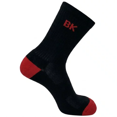 Meia Ciclismo Fabrica De Meias FMCL011 Bk Preto Com Vermelho Tam 34/39