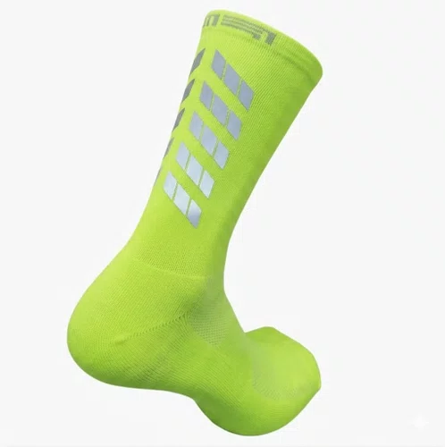 Meia Ciclismo Fabrica De Meias FMCL041 Refletiva Amarelo Neon Tam 34/39