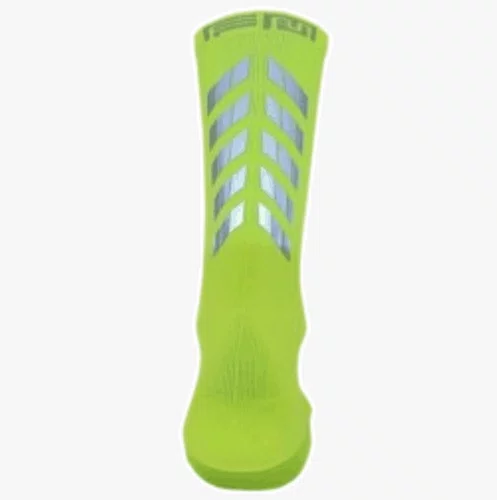 Meia Ciclismo Fabrica De Meias FMCL041 Refletiva Amarelo Neon Tam 34/39
