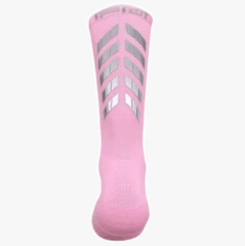 Meia Ciclismo Fabrica De Meias FMCL056 Refletiva Rosa Bebe Tam 34/39