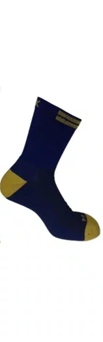 Meia Ciclismo Fabrica De Meias FMCL107 Bk Marinho Com Dourado Tam 34/39