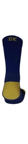 Meia Ciclismo Fabrica De Meias FMCL107 Bk Marinho Com Dourado Tam 34/39