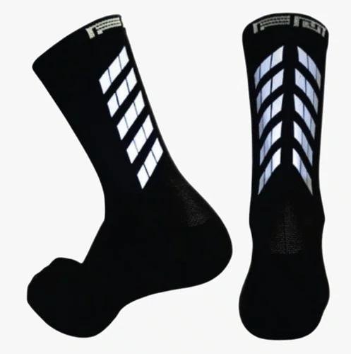 Meia Ciclismo Fábrica de Meias FMCL42 Refletiva Preto tam 34/39
