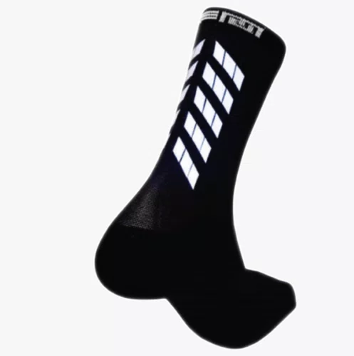 Meia Ciclismo Fábrica de Meias FMCL42 Refletiva Preto tam 34/39
