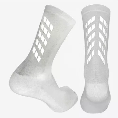 Meia Ciclismo Fabrica De Meias FMCL44 Refletiva Branca 34/39