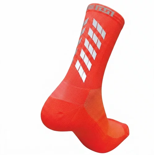 Meia Ciclismo Fabrica De Meias FMCL54 Refletiva Laranja Tam 34/39