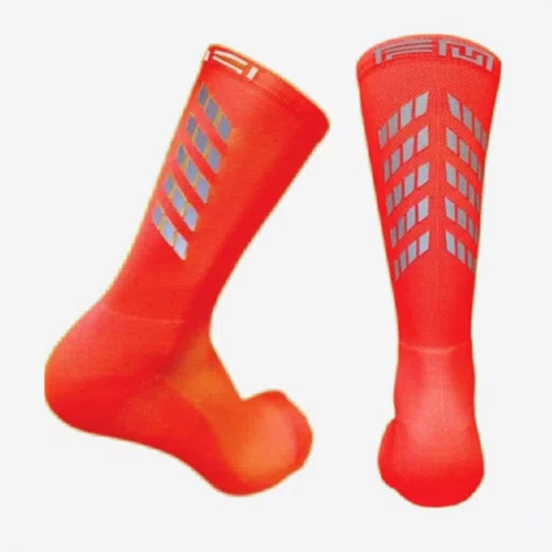 Meia Ciclismo Fabrica De Meias FMCL54 Refletiva Laranja 34/39