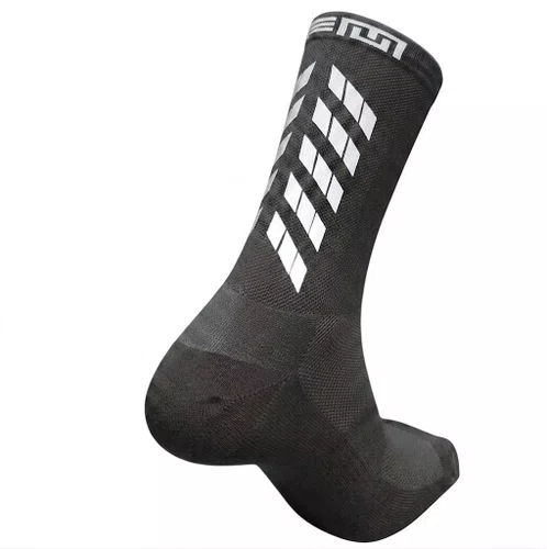 Meia Ciclismo Fabrica De Meias FMCL57 Refletiva Grafite Tam 34/39