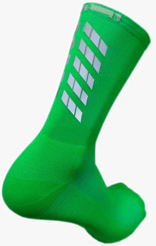 Meia Ciclismo Fabrica De Meias FMCL60 Refletiva Verde Tam 34/39